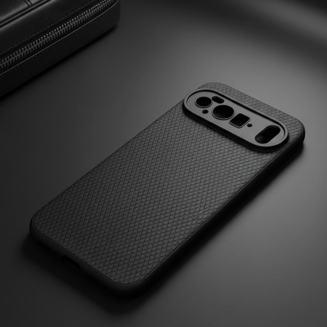 Black Line Wave Silicone Case for Google Pixel 10 Pro XL — Goodsys