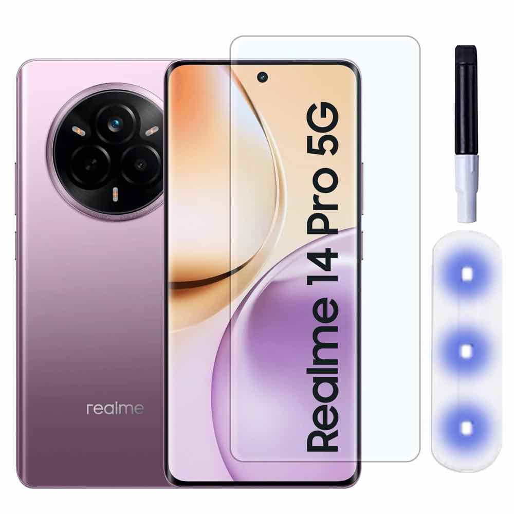 Premium UV Tempered Glass Screen Protector For Realme 14 pro — TechGuard