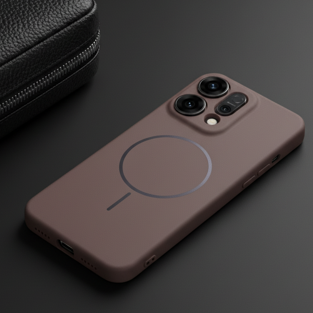 CAVEN Dark Brown Silicone case for Oppo Reno 14 Pro — Goodsys