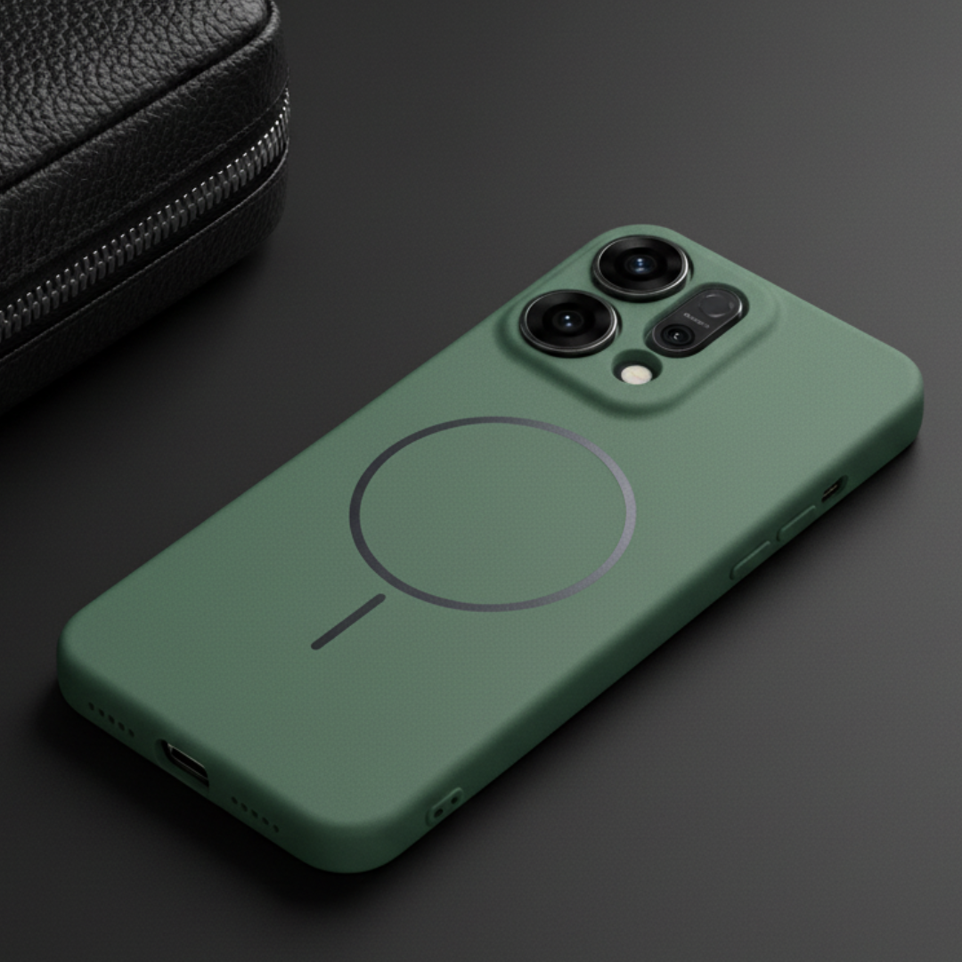 CAVEN Dark Green Silicone case for Oppo Reno 14 Pro — Goodsys