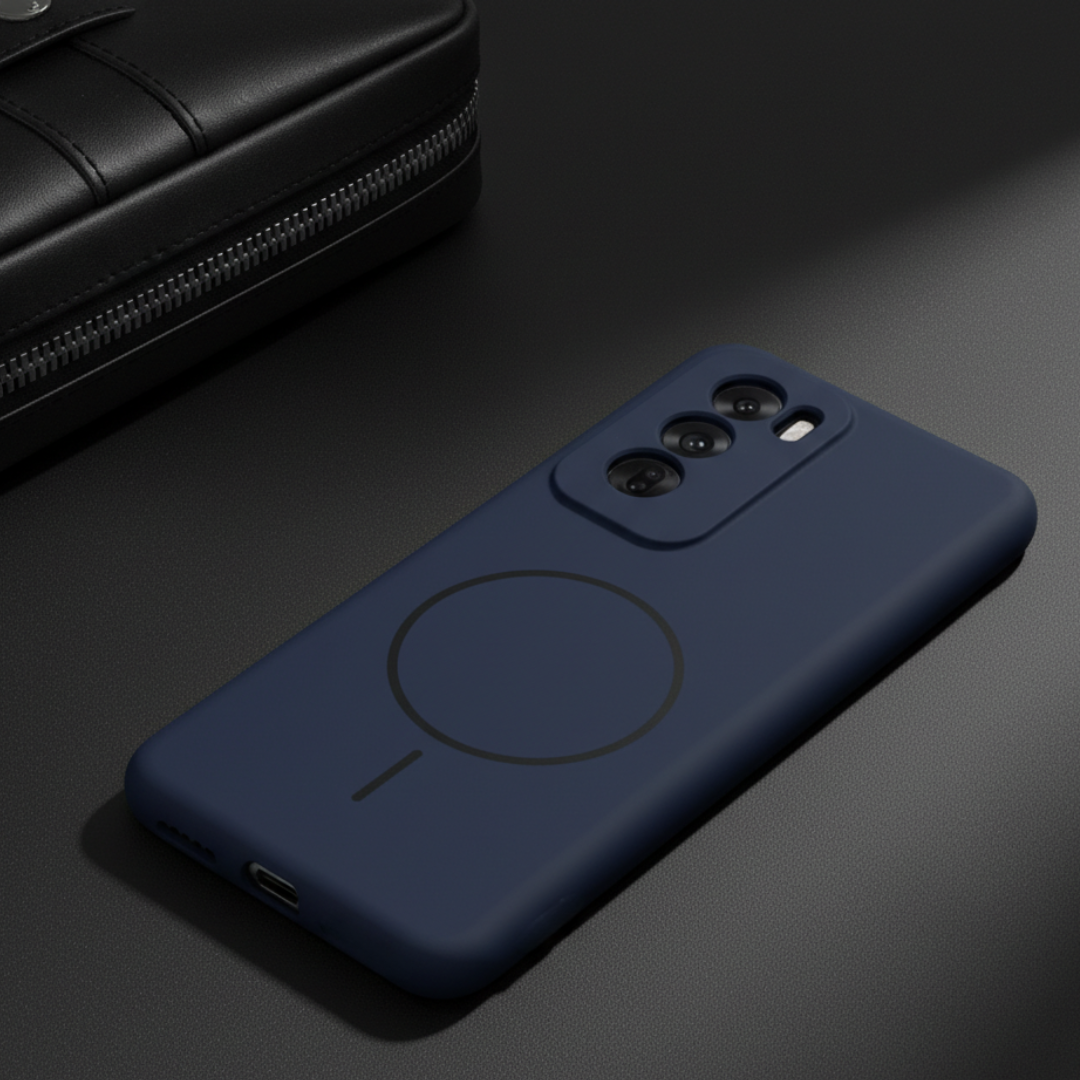 CAVEN Dark Blue Silicone case for Oppo Reno 12 — Goodsys