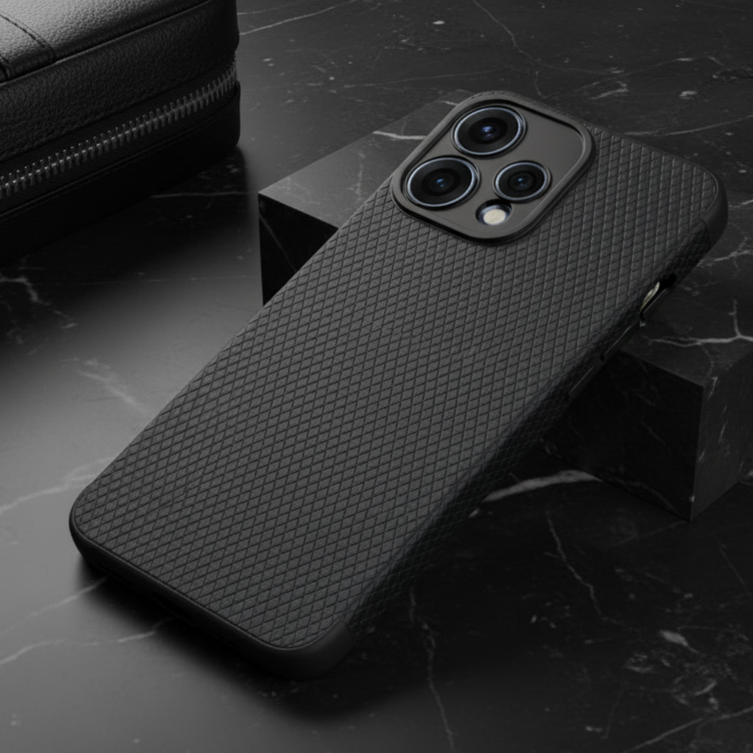 Black Line Wave Silicone Case for Oppo Reno 15 — Goodsys