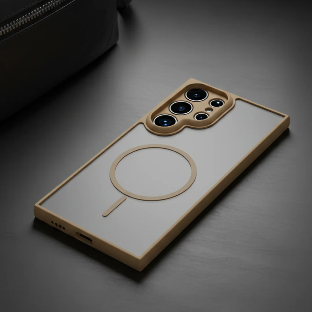 KYRON Brown Camera Protection Matte Case for Samsung S23 Ultra — Goodsys