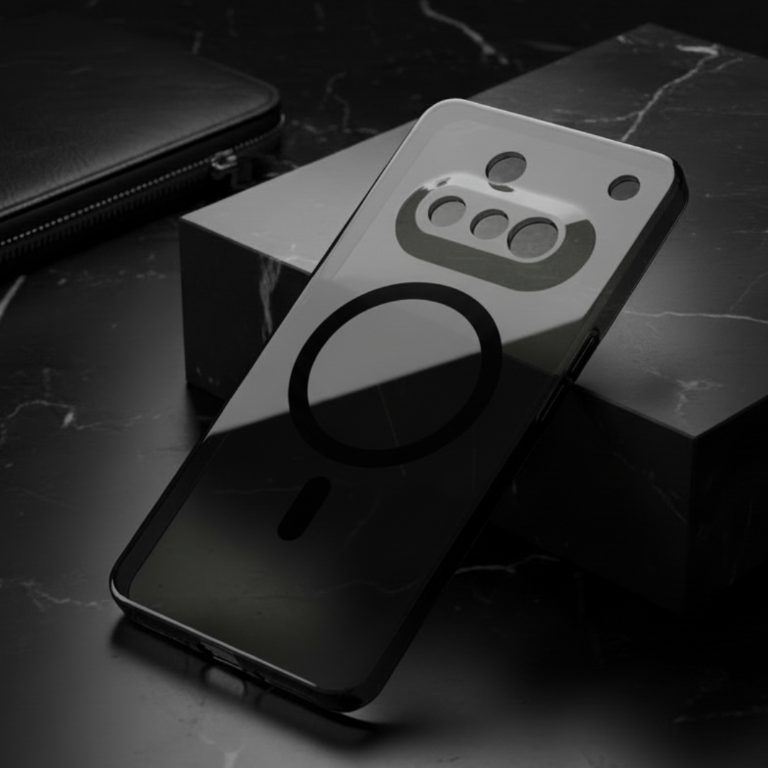 Black Shine Camera Protection Magsafe Case for Nothing Phone 3A — Goodsys