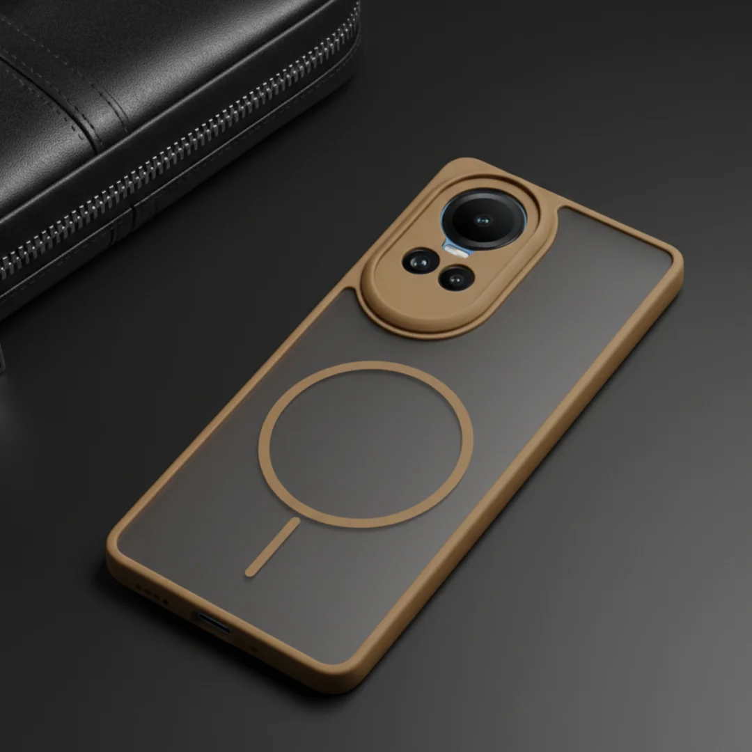 KYRON Brown Camera Protection Matte  Case for Oppo Reno 10 — Goodsys