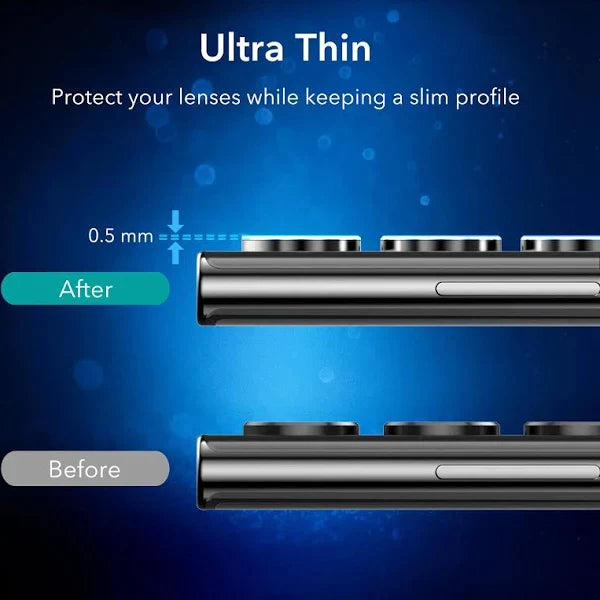 silver  Metallic camera ring lens guard for Samsung S24 ultra