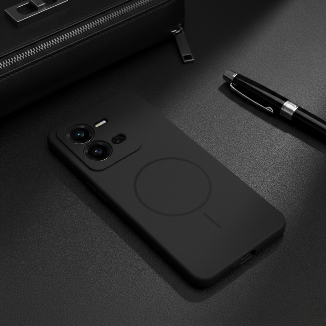 CAVEN Black Silicone case for Vivo V25 — Goodsys