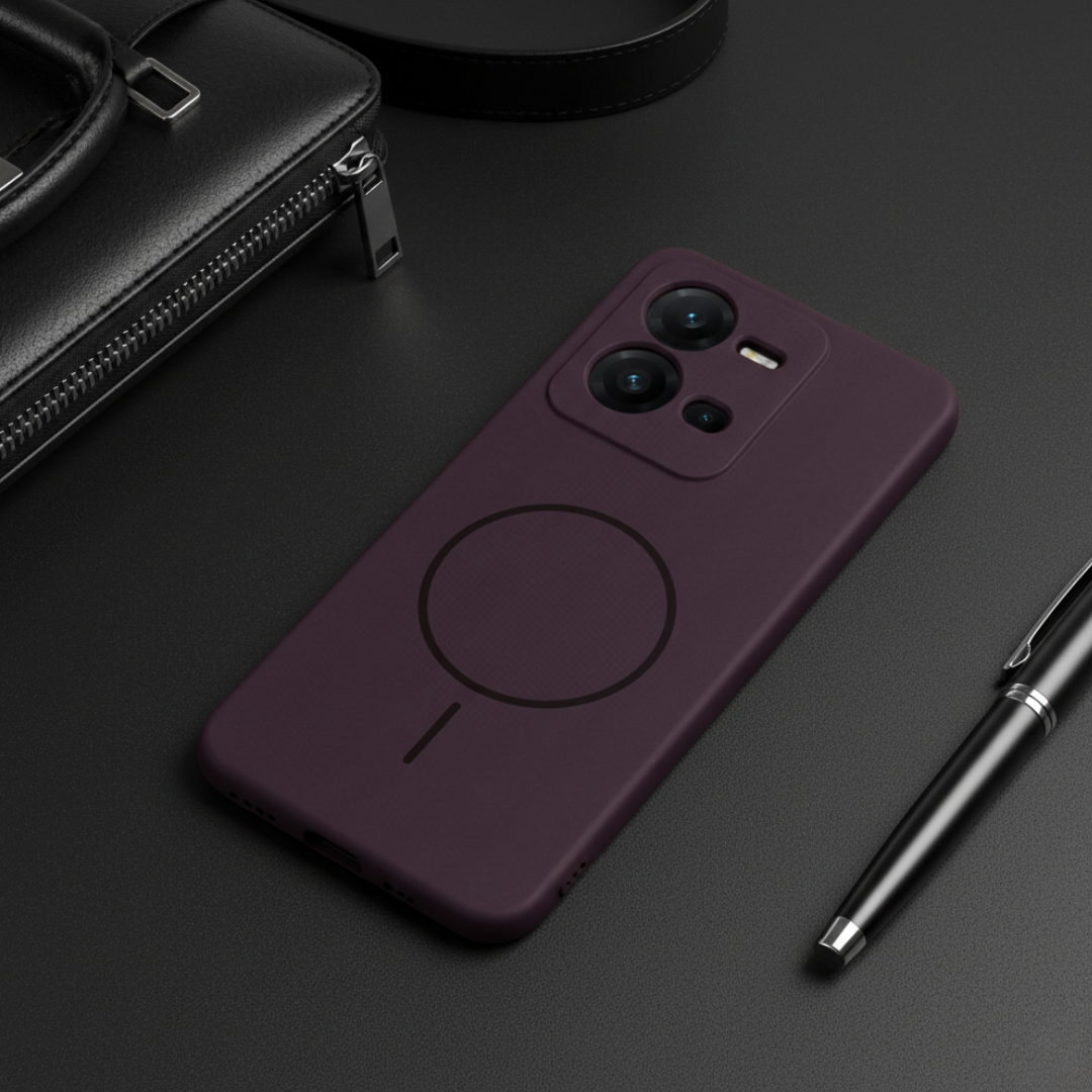 CAVEN Dark Pink Silicone case for Vivo V25 — Goodsys