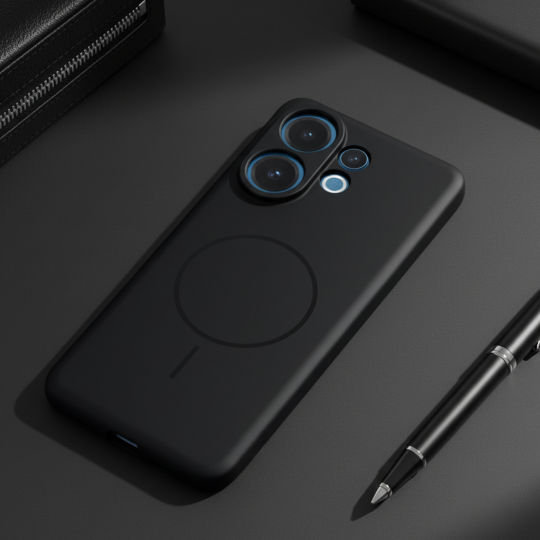 CAVEN Black Silicone case for Vivo V60 — Goodsys