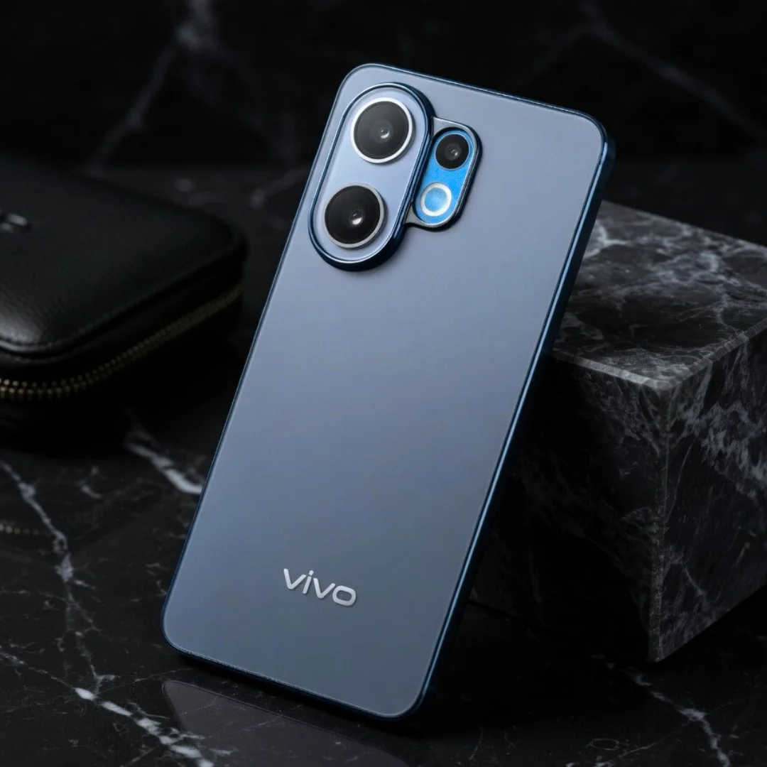 Orix Blue Matte Case for Vivo V60 — Goodsys