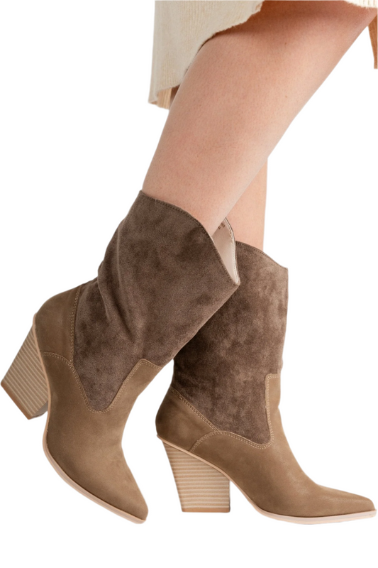Marseille loose fit boot dark taupe