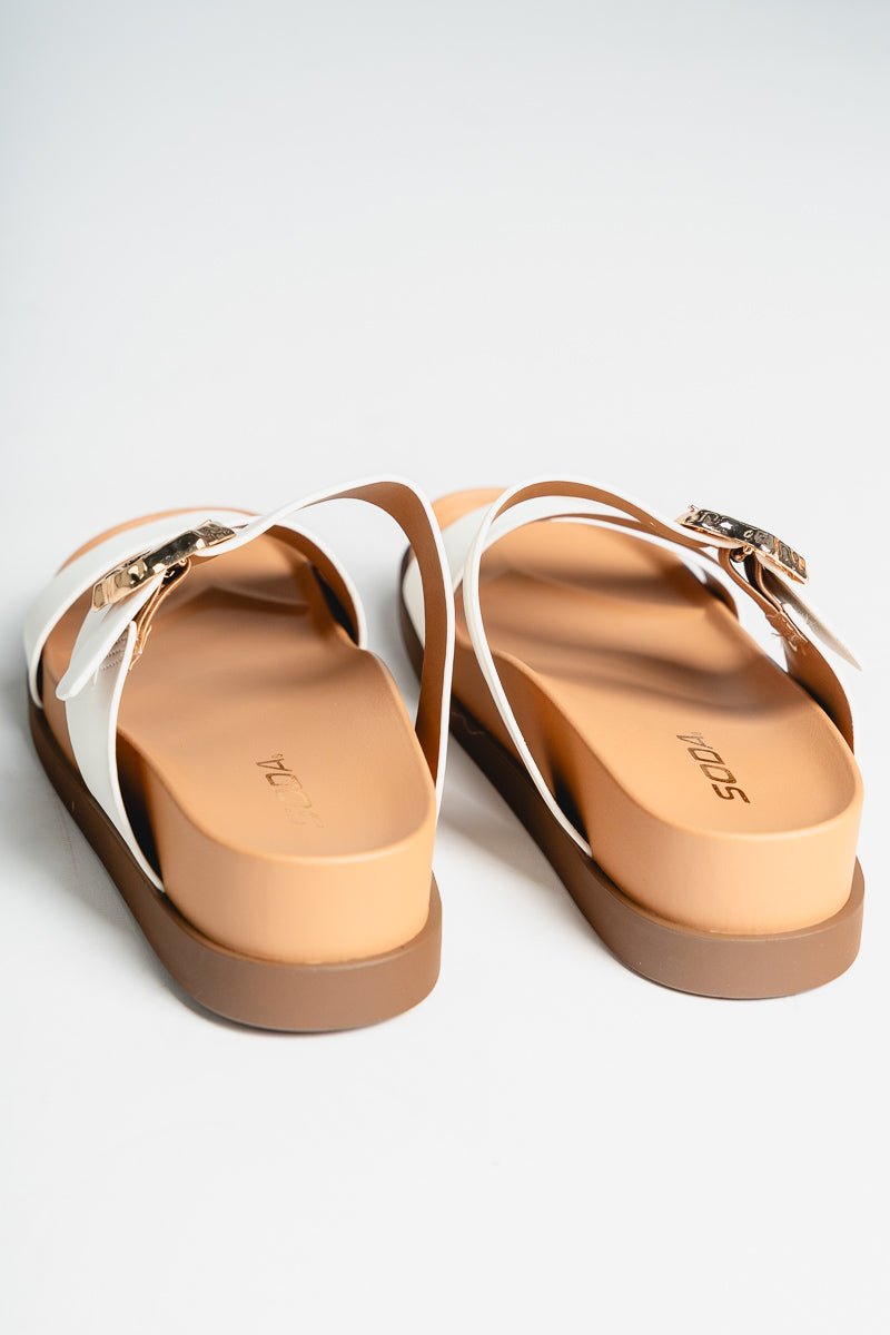 Astrid strappy sandal white