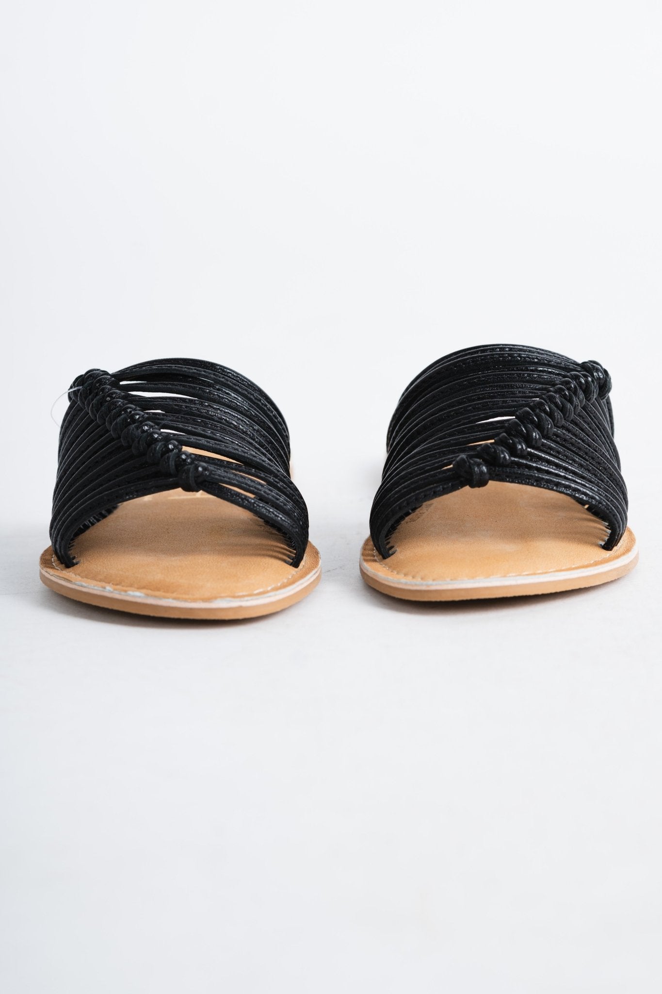 Baxter leather sandals black