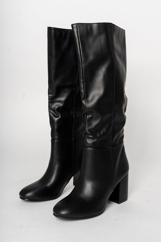 Malone knee high boots black