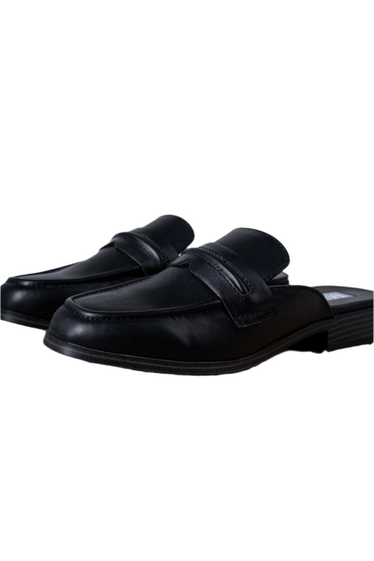 Milia mule loafer black