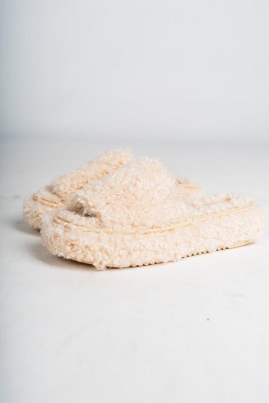 Frost fuzzy sandal natural