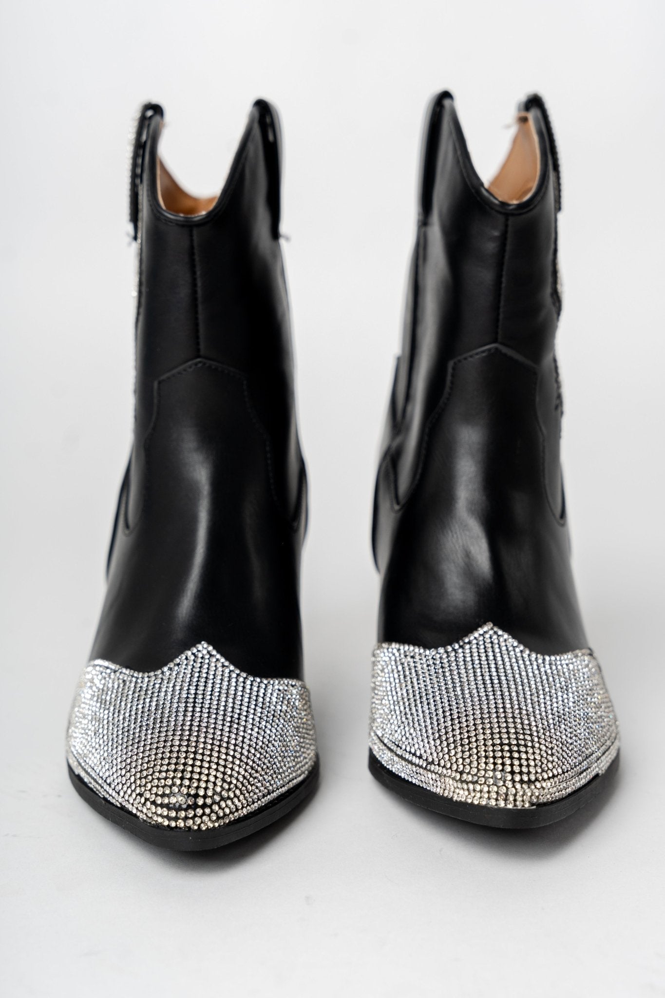 Zane embellished western bootie black