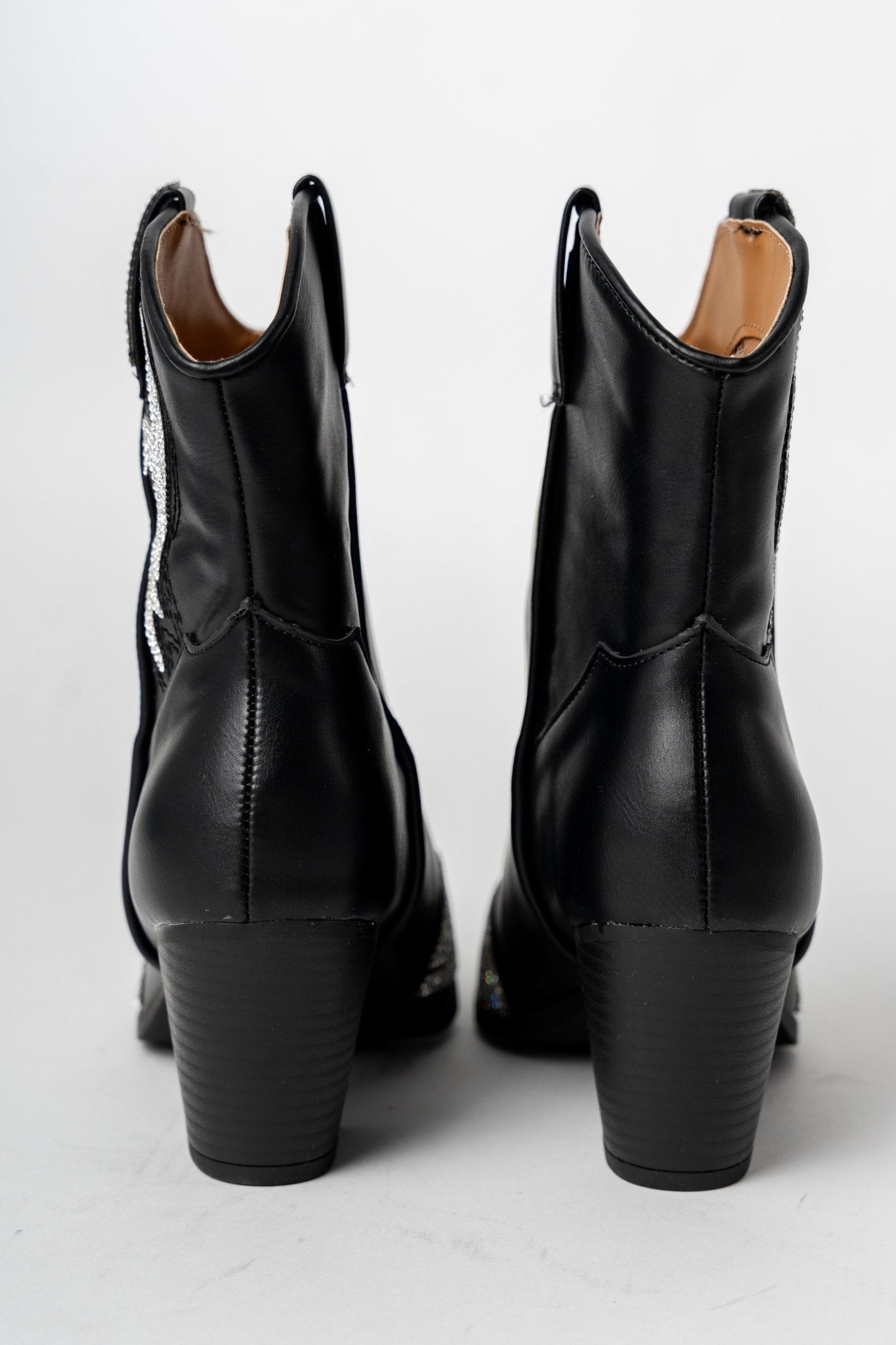 Zane embellished western bootie black