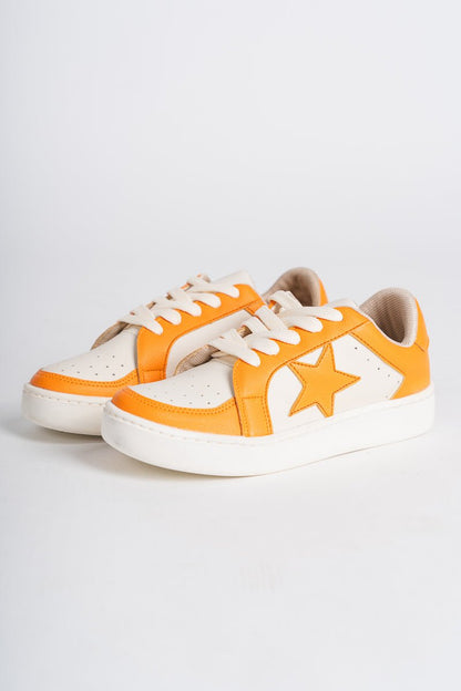 Star sneakers orange