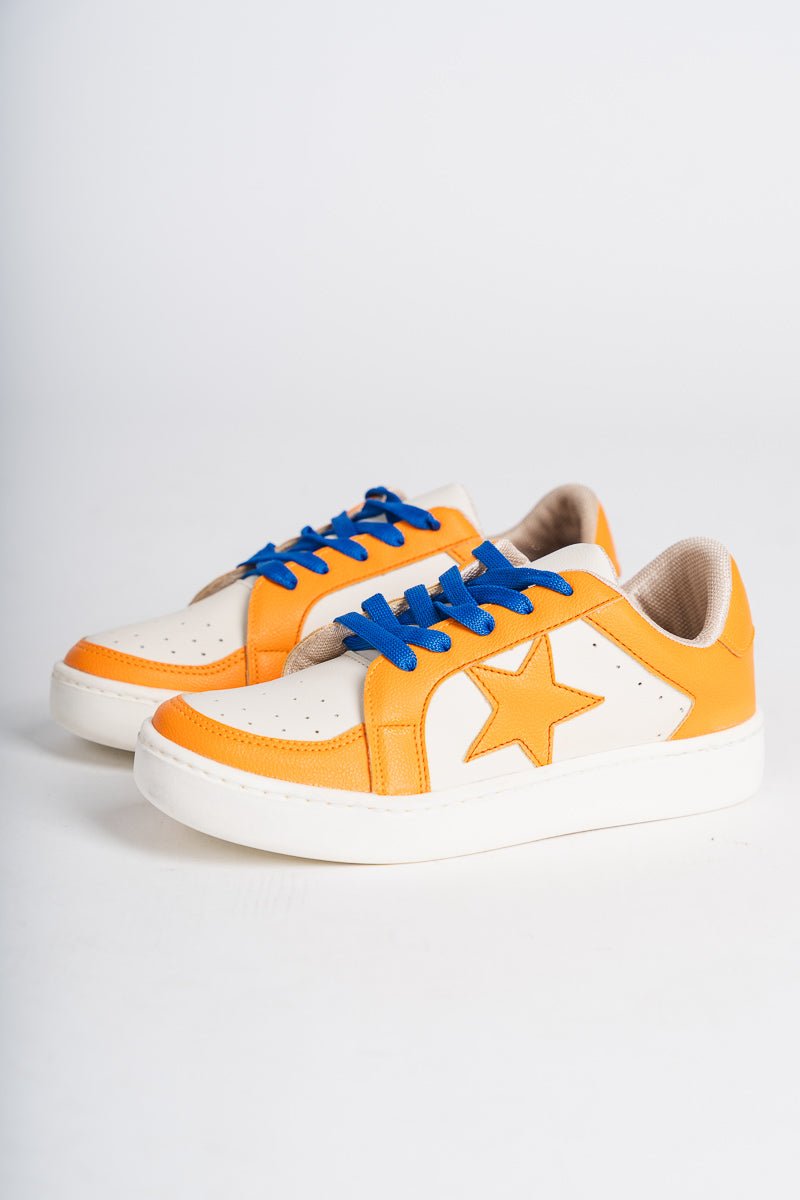 Star sneakers orange