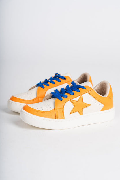 Star sneakers orange