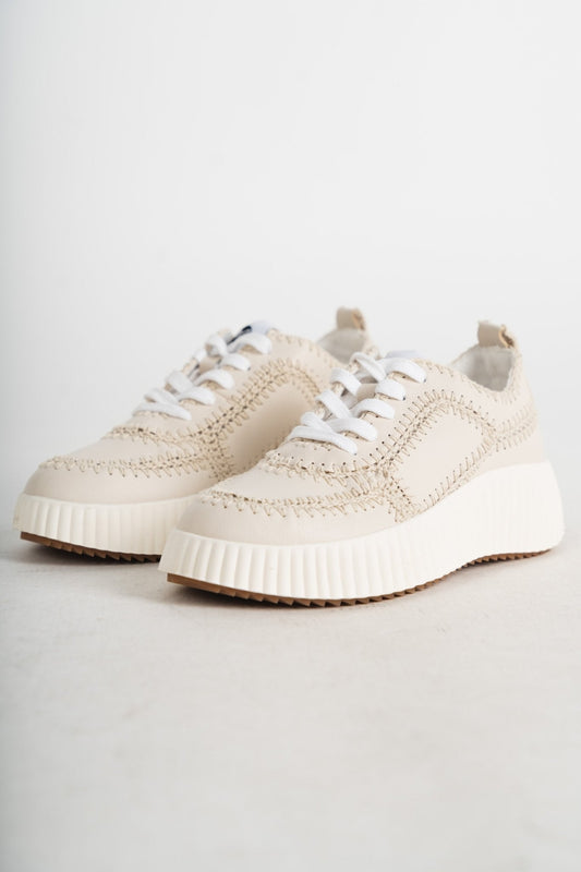 Nelson stitched sneakers natural