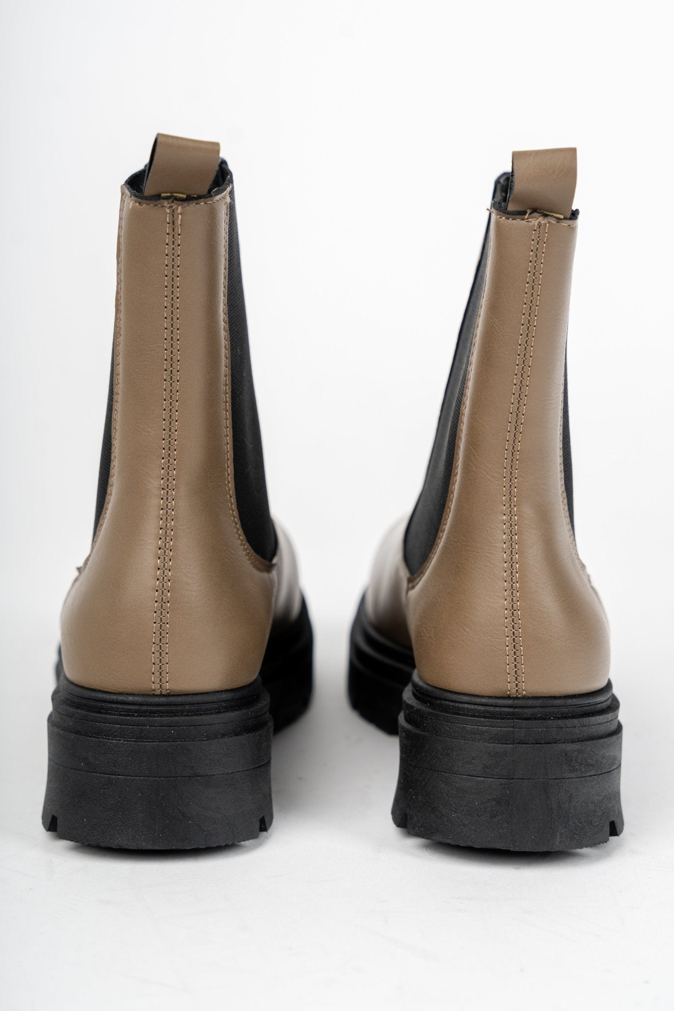 Servant Chelsea bootie dark taupe