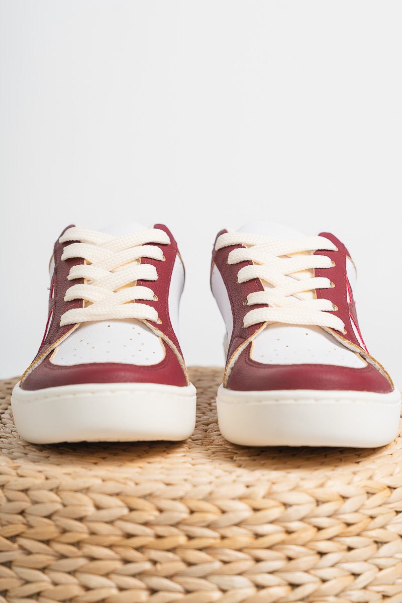 Gameday star sneakers burgundy