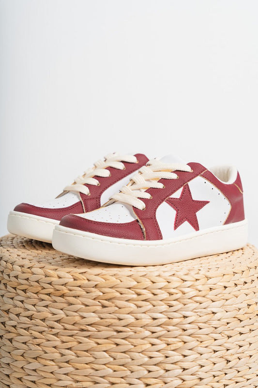Gameday star sneakers burgundy