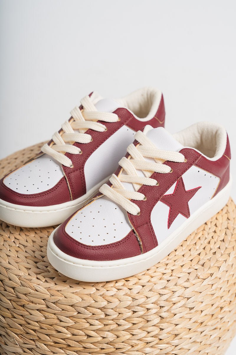 Gameday star sneakers burgundy