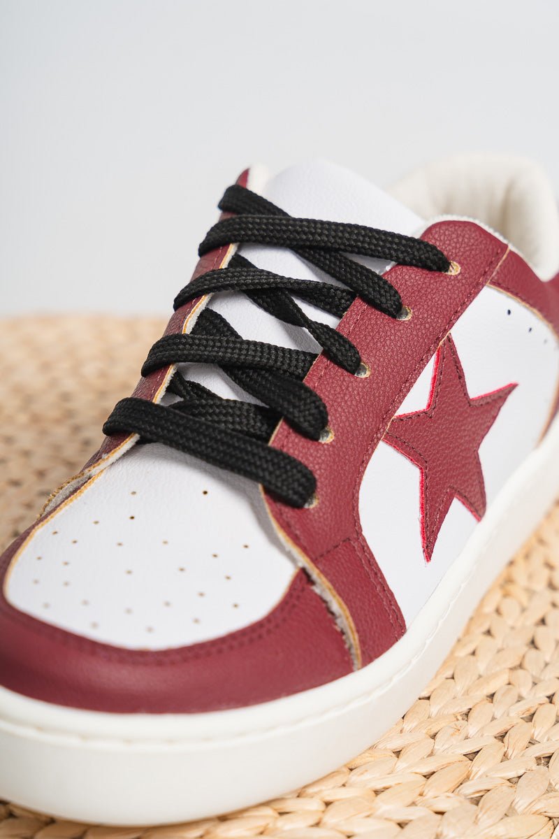 Gameday star sneakers burgundy