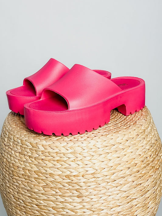 Oriya chunky sandal fuchsia