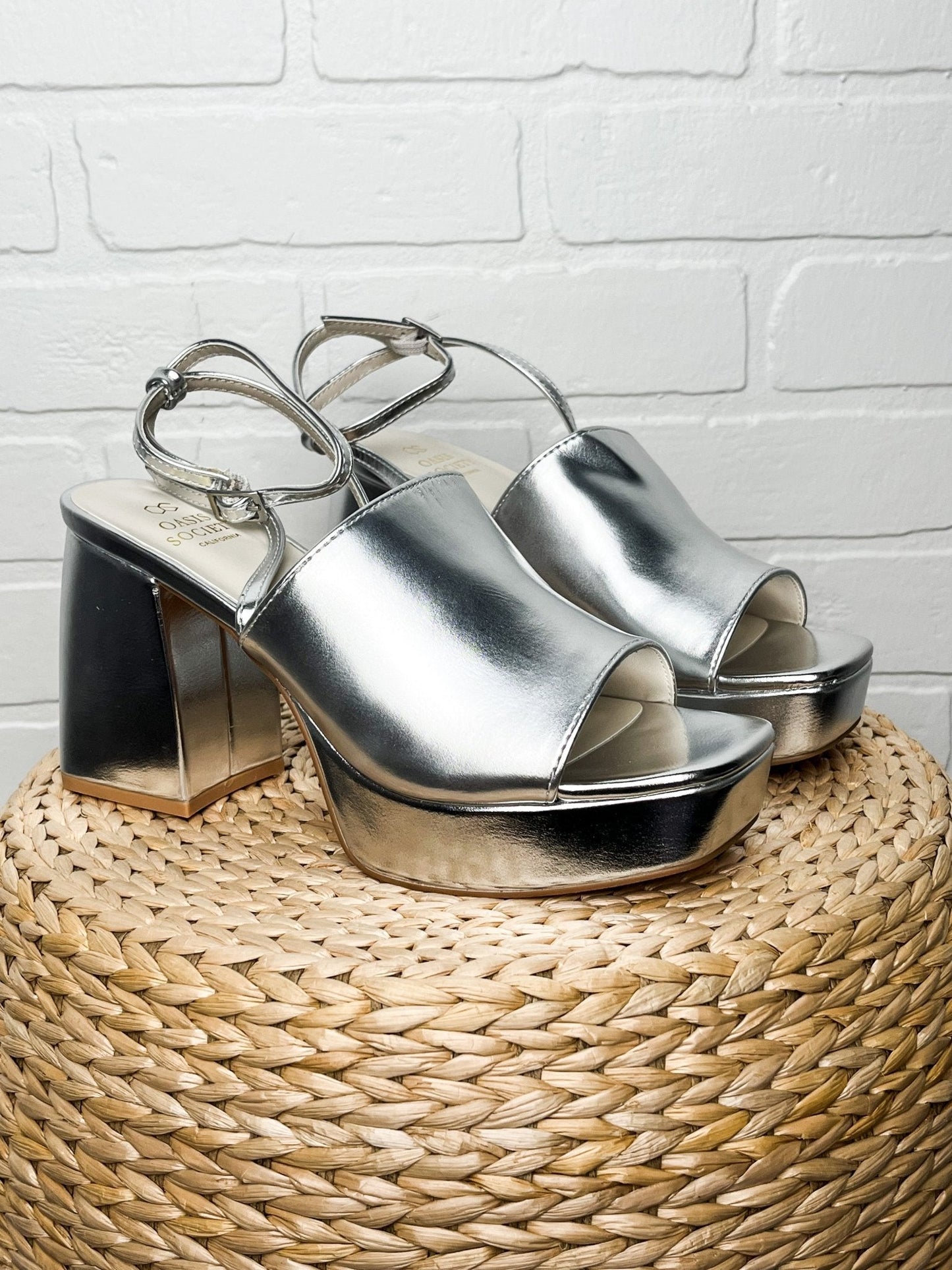 Annalise chunky platform sandal silver