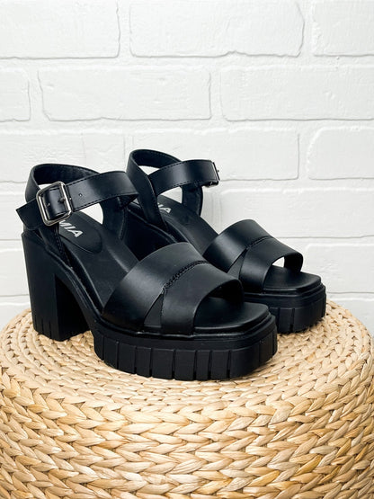 Nivea chunky sandal black