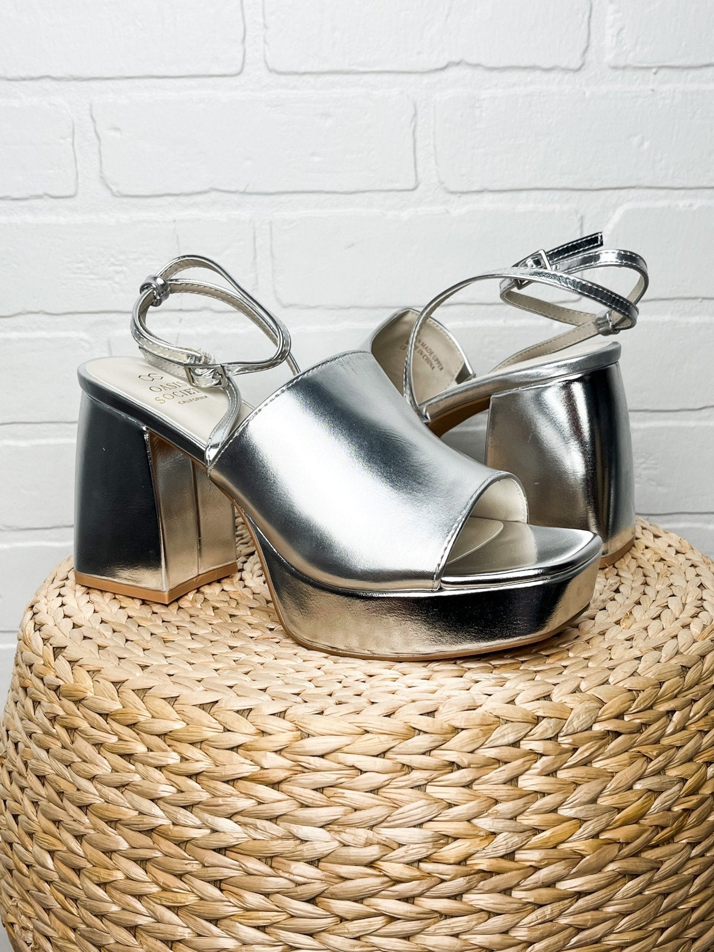 Annalise chunky platform sandal silver