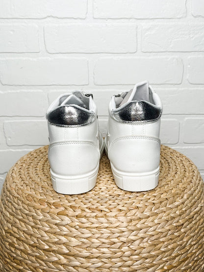 Fast star zip sneakers white